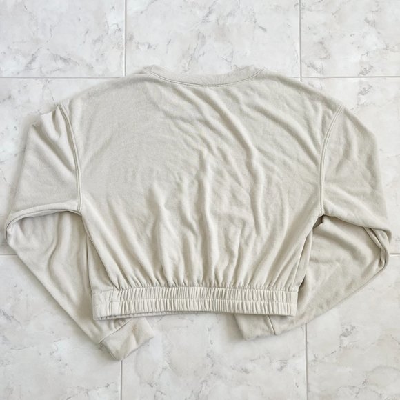 Rewash "Cozy French Terry" Cropped Crewneck Pullover Sweatshirt Women Large (L) - Picture 4 of 5